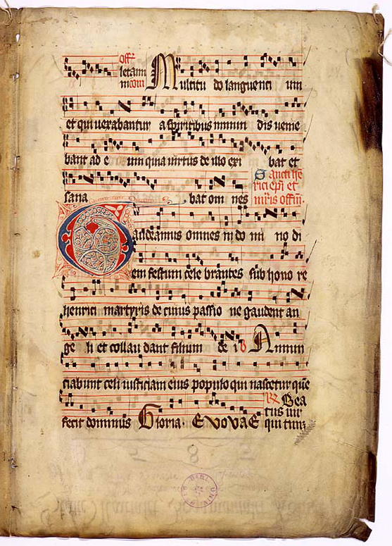 15世紀頃のネウマ譜
